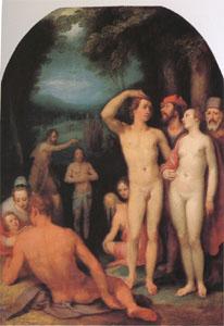 Cornelisz van Haarlem The Baptism of Christ (mk05) Spain oil painting art